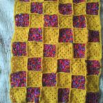 Crochet Granny Square Baby Blanket in Acrylic DK Yarn