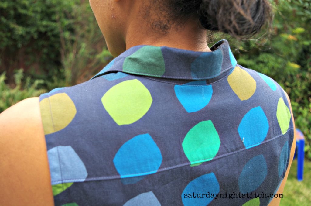 Grainline Studio Alder Shirtdress sewn using John Kaldor cotton lawn fabric