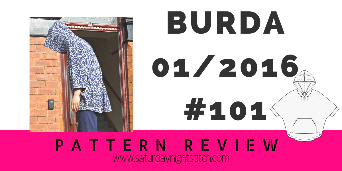 Burda 01/2016 #101 pattern review