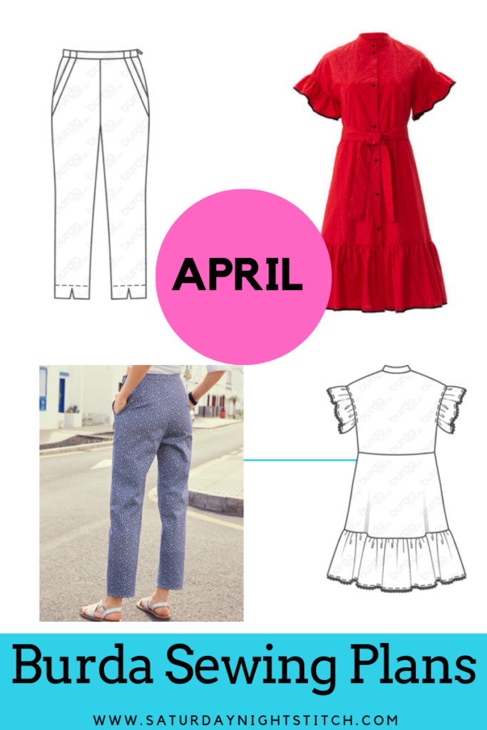 Burda 4/2019 sewing plans