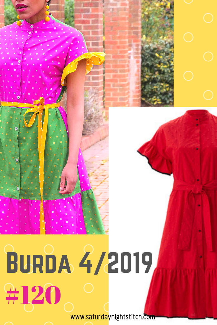Burda 4/2019 120 Dress sewing pattern review - SaturdayNightStitch