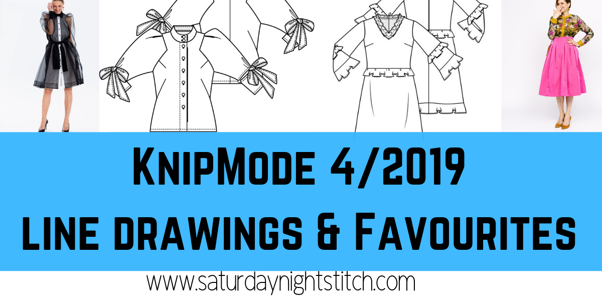 knipmoe 4/2019 line drawings styles