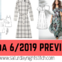 Burda 6/2019 line drawings