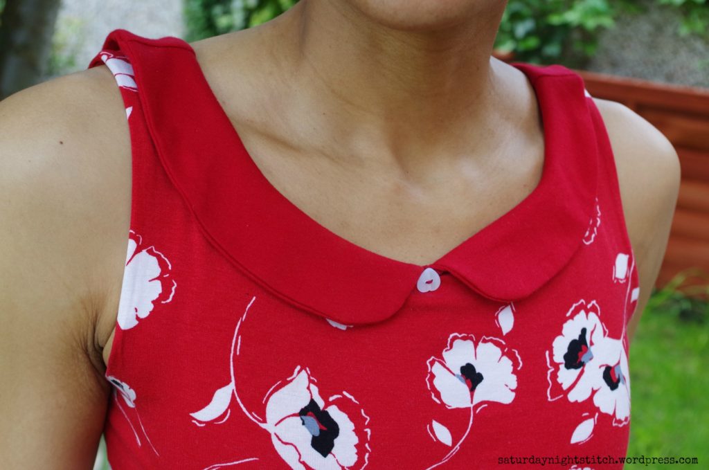 Colette Moneta sewing pattern review. Peter pan collar