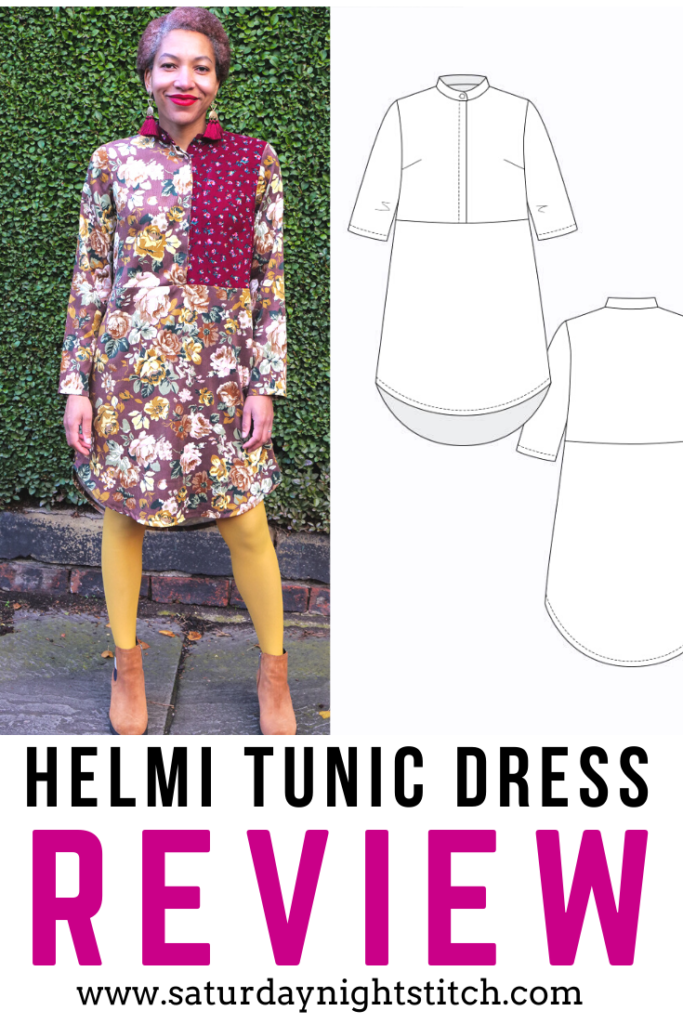 Helmi Tunic Dress from Named Pattern Review