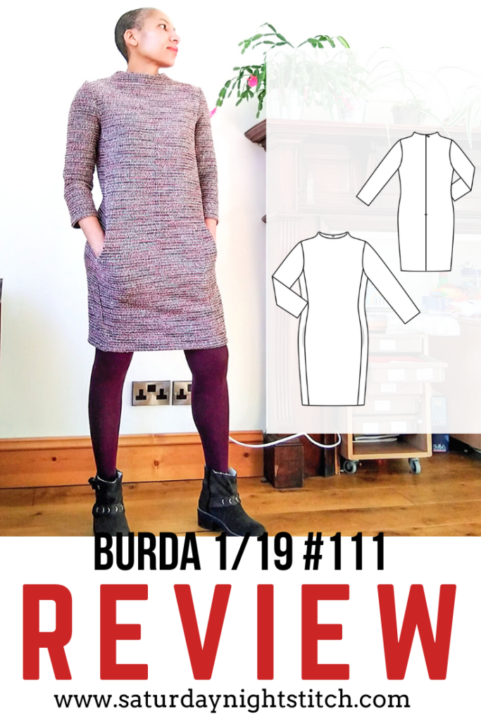 Burda 01/2019 #111 Dress Sewing Pattern Review - This is a great DIY Sewing Project for beginner seamstresses.