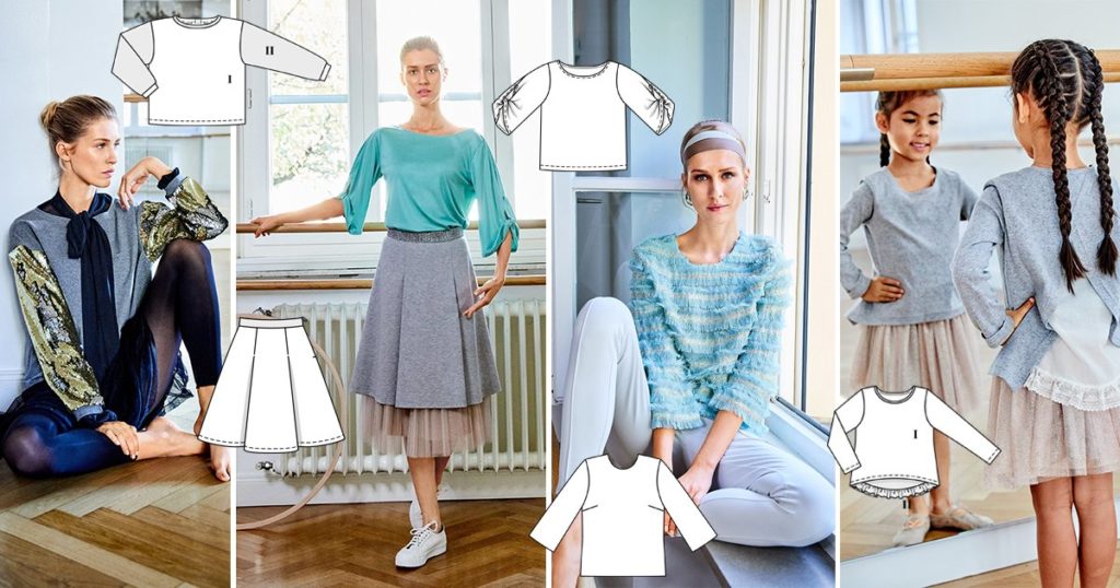 Burda 3/2019 Line drawings - Great practical styles for the busy mum