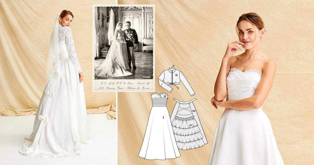 Burda 3/2019 Line drawings - Wedding Dress sewing pattern. Perfect for made to measure bridal dress