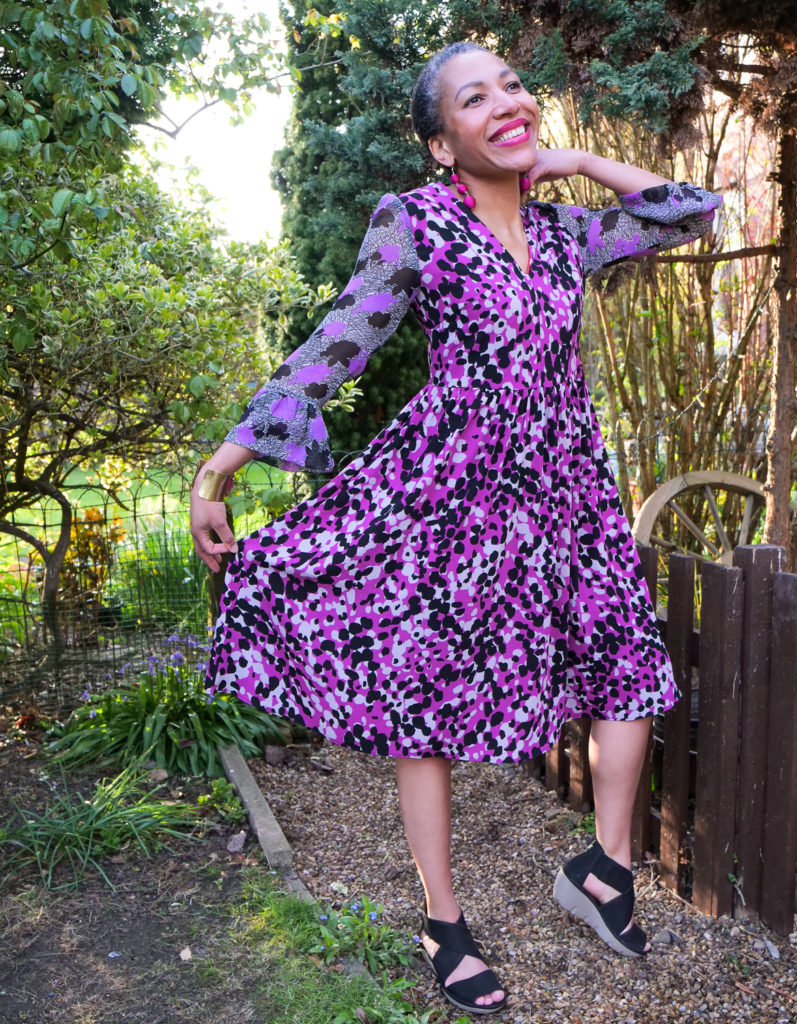 Burda 2/2019 #115 Dress Sewing Pattern Review - sewn in John Kaldor Crepe fabric