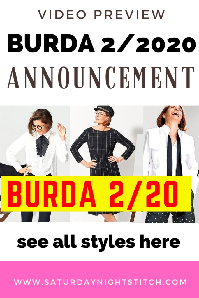 Burda 2/2020 Preview and Line Drawings