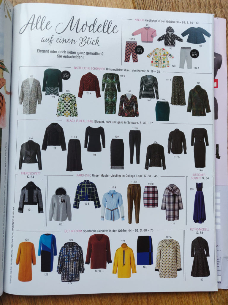 Burda 11/2019 ALL STYLES at a GLANCE