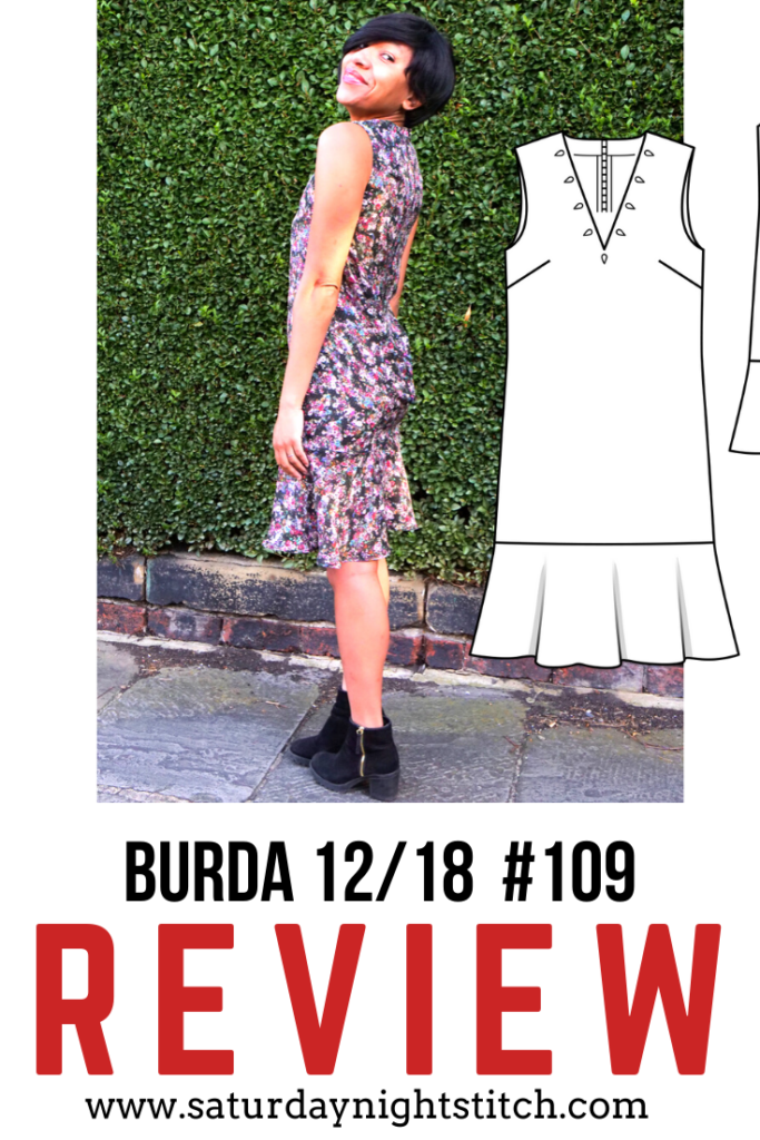 Burda 12/2018 #109 Dress Review