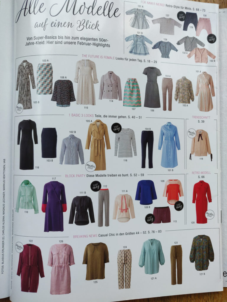 BURDA 2/2019 ALL STYLES AT A GLANCE