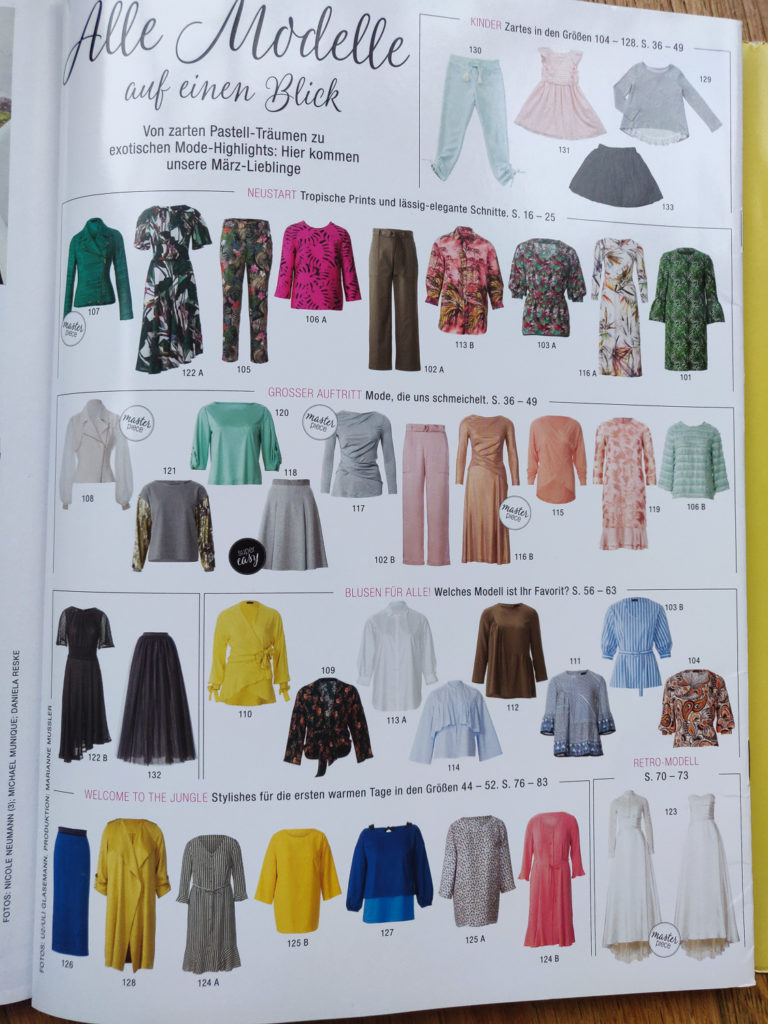 BURDA 3/2019 ALL STYLES AT A GLANCE