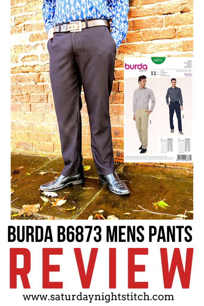 burdastyle 6873 men trousers sewing pattern review