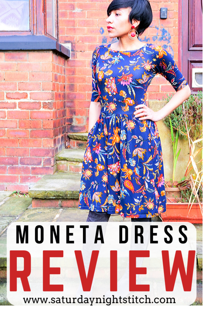 My 9th Colette Moneta Knit Dress Sewing Pattern Review