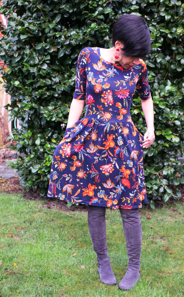My 9th Colette Moneta Knit Dress Sewing Pattern Review