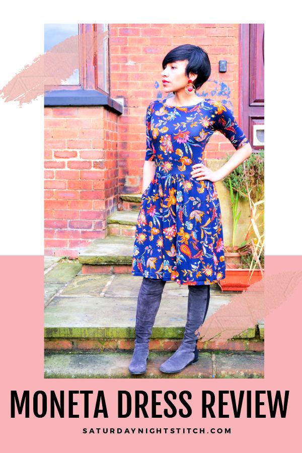 My 9th Colette Moneta Knit Dress Sewing Pattern Review