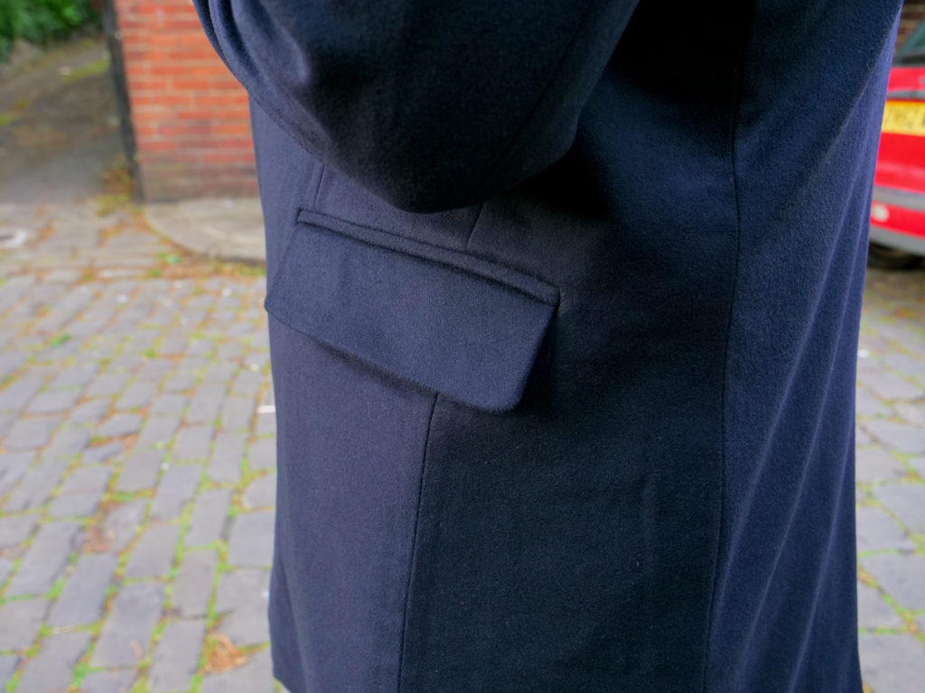 Mens Coat Sewing Project using Grasser Sewing Patterns - Tailored welt pocket construction
