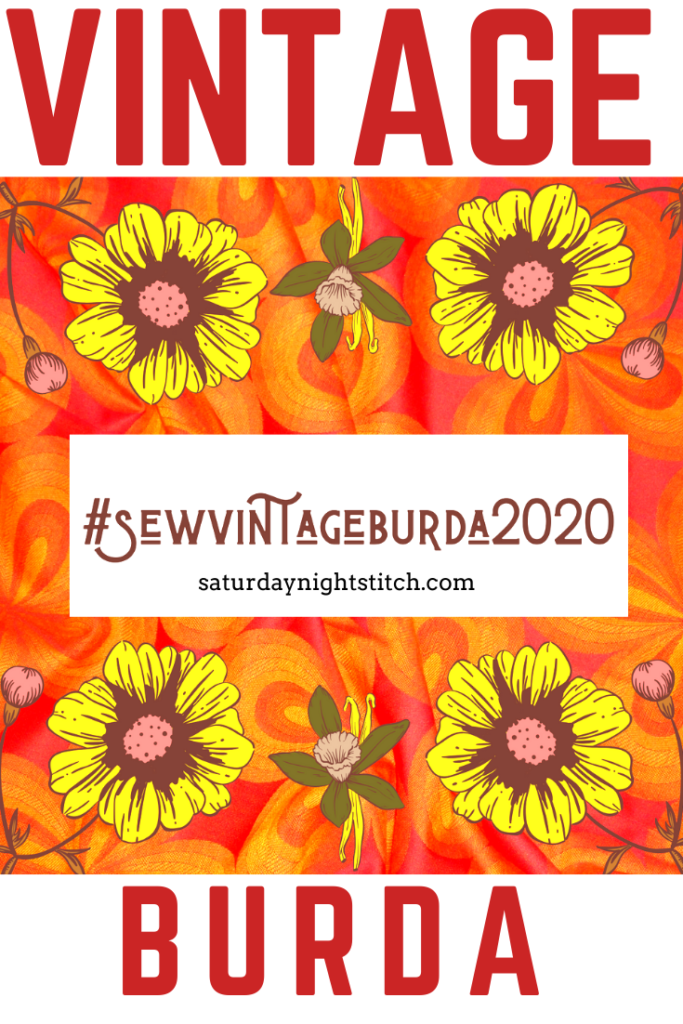 A sewing challenge with a difference - Sew Vintage Burda 2020.