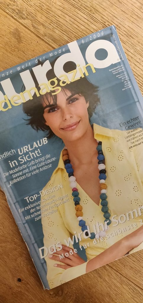 Sewing Goal Number 1 - Sew with vintage Burda magazines. #sewvintageburda2020 Burda 6/2006