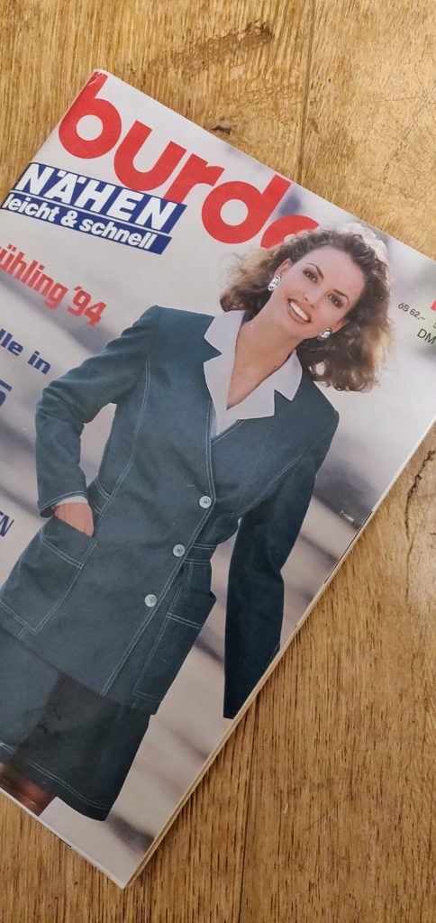 Sewing Goal Number 1 - Sew with vintage Burda magazines. #sewvintageburda2020