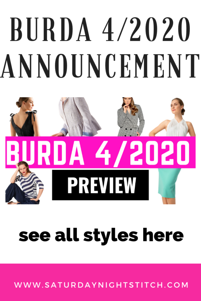BURDA 4/2020 Preview and Line Drawings