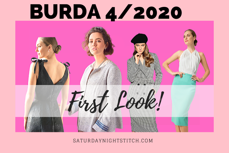 Verwonderlijk Burda 4/2020 Preview & Line Drawings - saturday night stitch VA-34