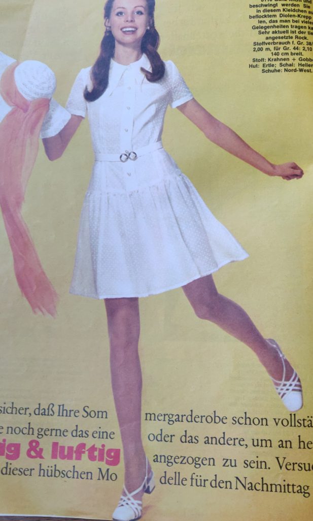 Burda 7/1969  Sewing Magazine - cute sixties style shirtdress - for my sewing with vintage Burda goal