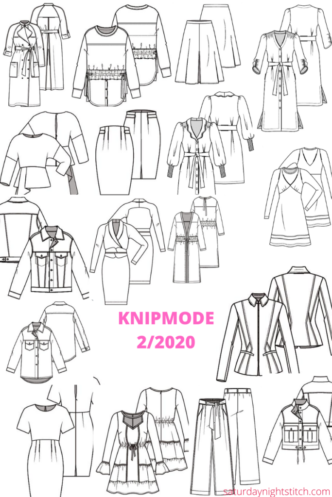 Knipmode 2/2020 Line Drawings Review