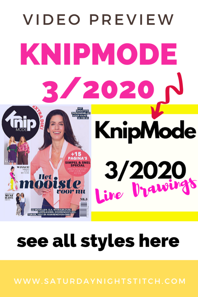 KnipMode 3/2020 | March 2020 Line Drawings and Previews. See all the design here plus a review of whats good in the issue.