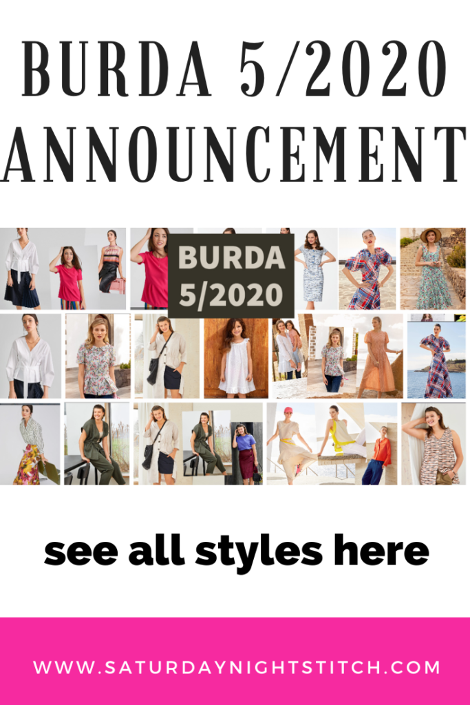 BURDA 5/2020 - All the line drawings and previews plus a commentary on the designs.