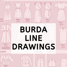 BURDA line Drawings