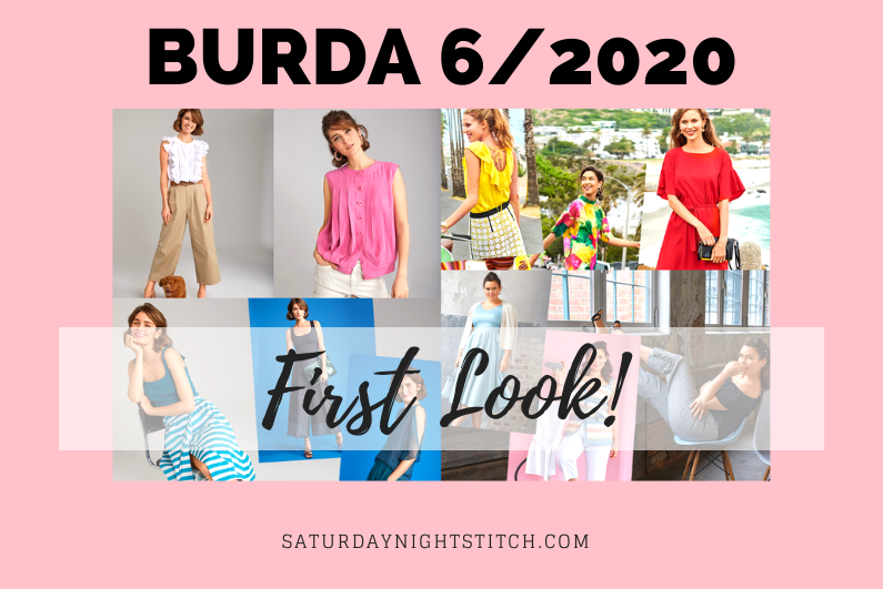 Verbazingwekkend Burda 6/2020 Preview & Line Drawings - saturday night stitch IG-18