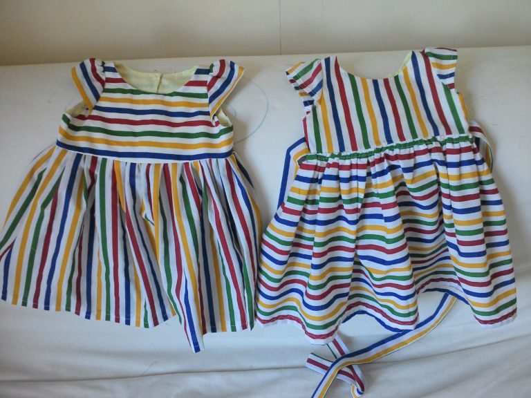 Kids Sewing advice - DIY Rainbow Stripe Dresses