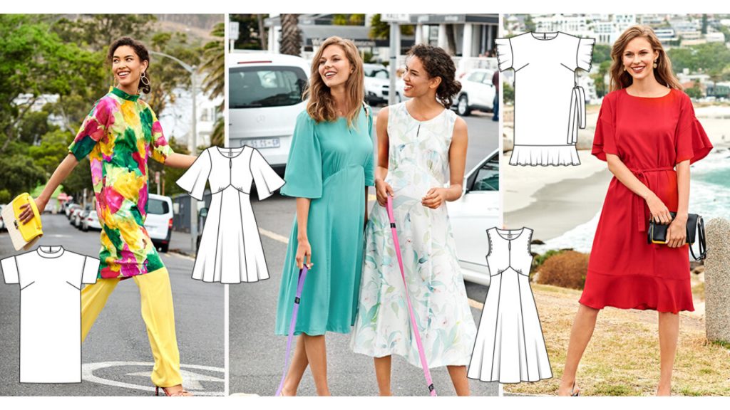 Burda 6/2020 Line Drawings - All the dresses