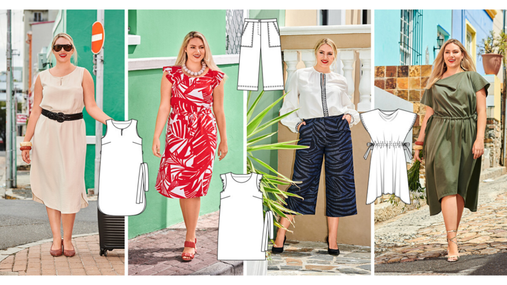 Burda 7/2020 Plus Sizes Line drawings