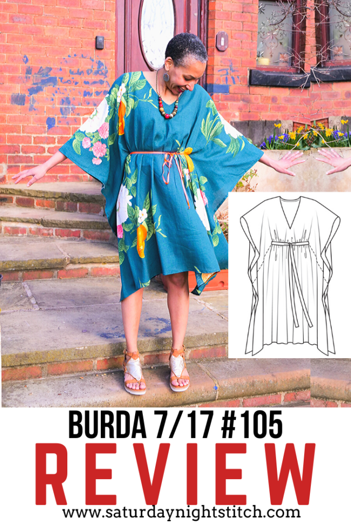 Burda 7/2017 #105 Dress Pattern Review