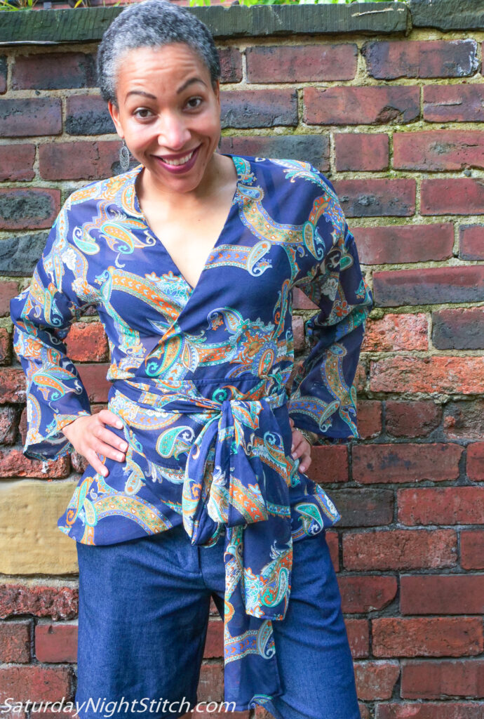 Burda 3/2019 #110 Sewing Pattern Review - the best wrap top sewing pattern