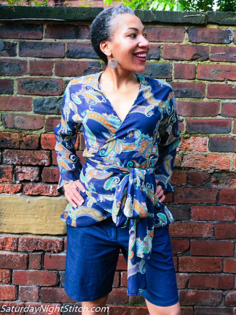Burda 3/2019 #110 Sewing Pattern Review  - perfect summer top in paisly print.