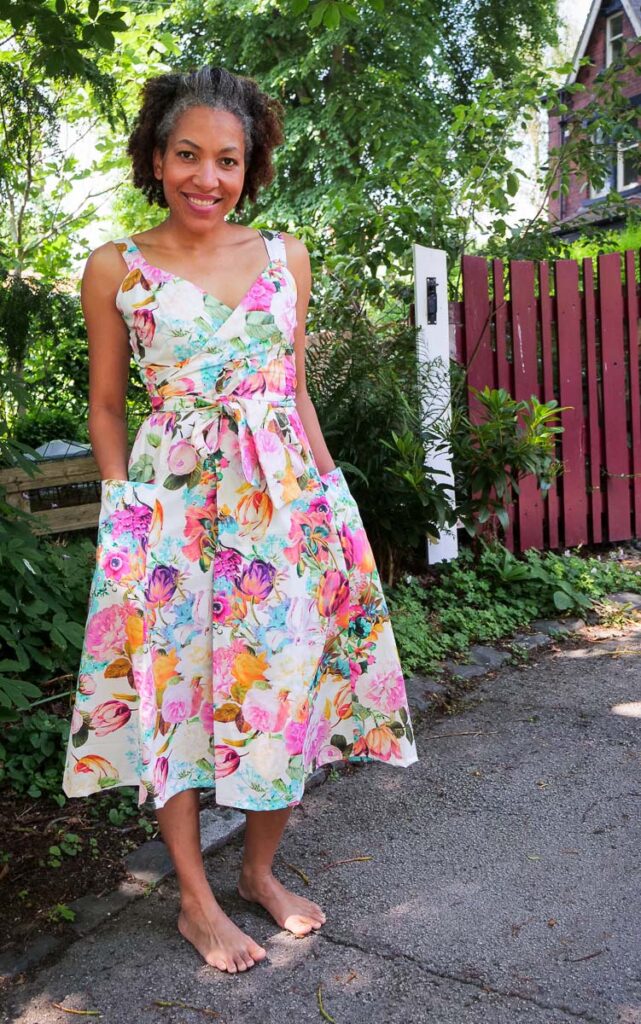 DIY Summer Wrap Dress PatternEasy Review - saturday night stitch