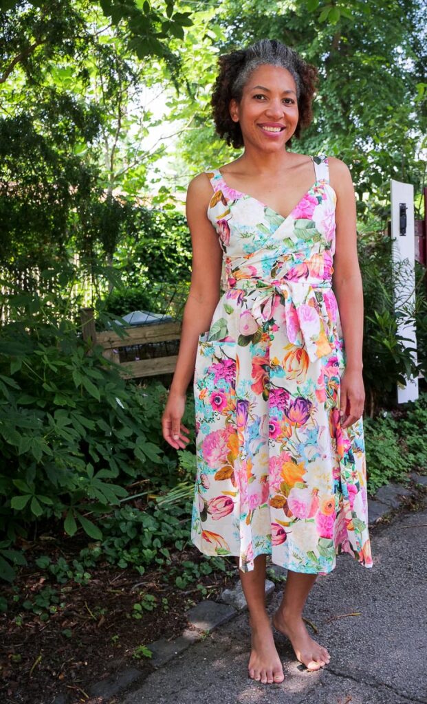 DIY Summer Wrap Dress PatternEasy Review - saturday night stitch