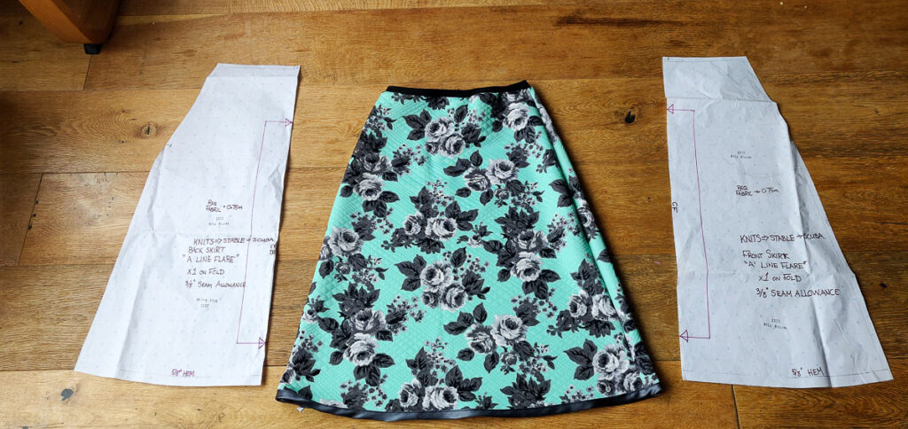 DIY Scuba Skirt - How to sew a scuba skirt - Pattern Drafting Easy