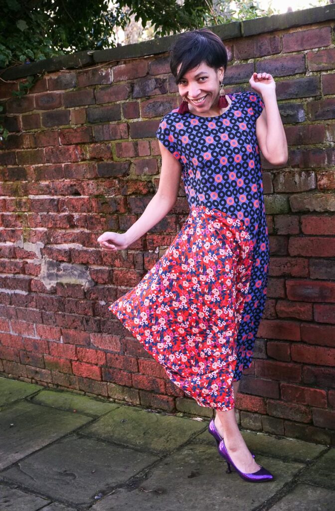 Sew Different Flounce Dress Review - A modern dressmkaing pattern.