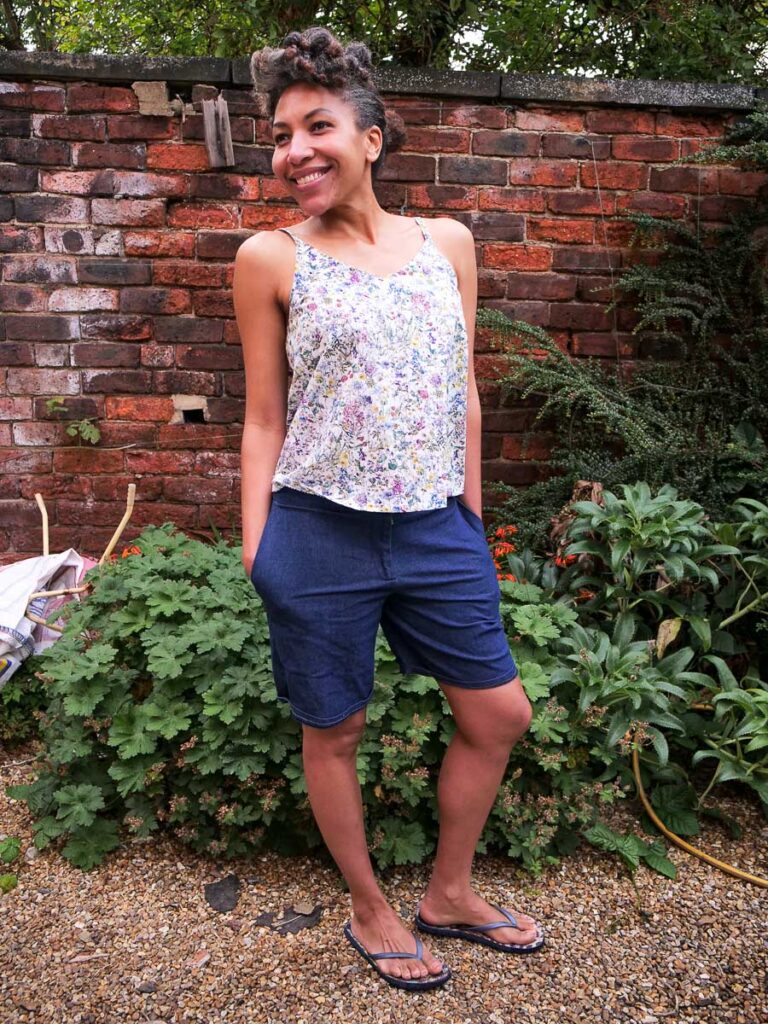True Bias Ogden Cami Sewing Pattern Review in Liberty London Tana Lawn - Wildflowers. Perfect sewing pattern