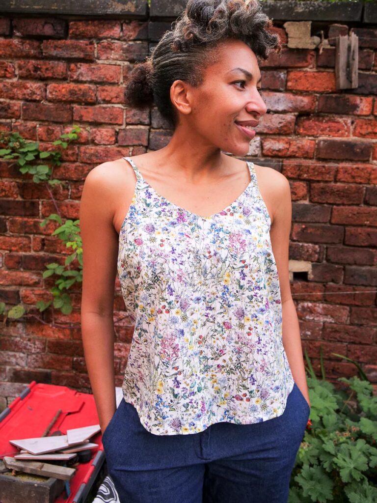 True Bias Ogden Cami Sewing Pattern Review in Liberty London Tana Lawn - Wildflowers. Easy DIY sewing project