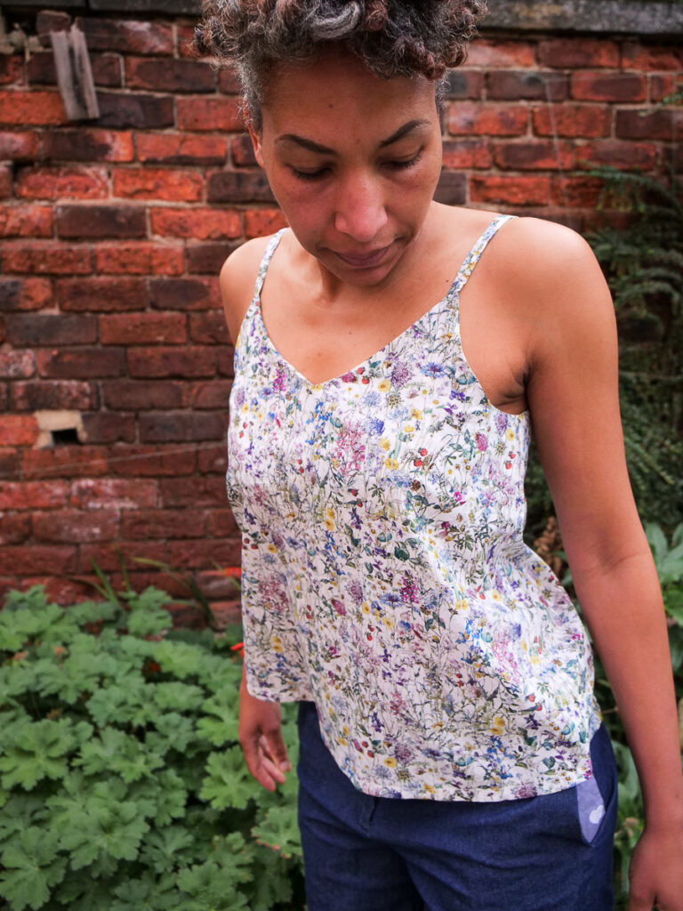 True Bias Ogden Cami Sewing Pattern Review in Liberty London Tana Lawn - Wildflowers. Lovely!