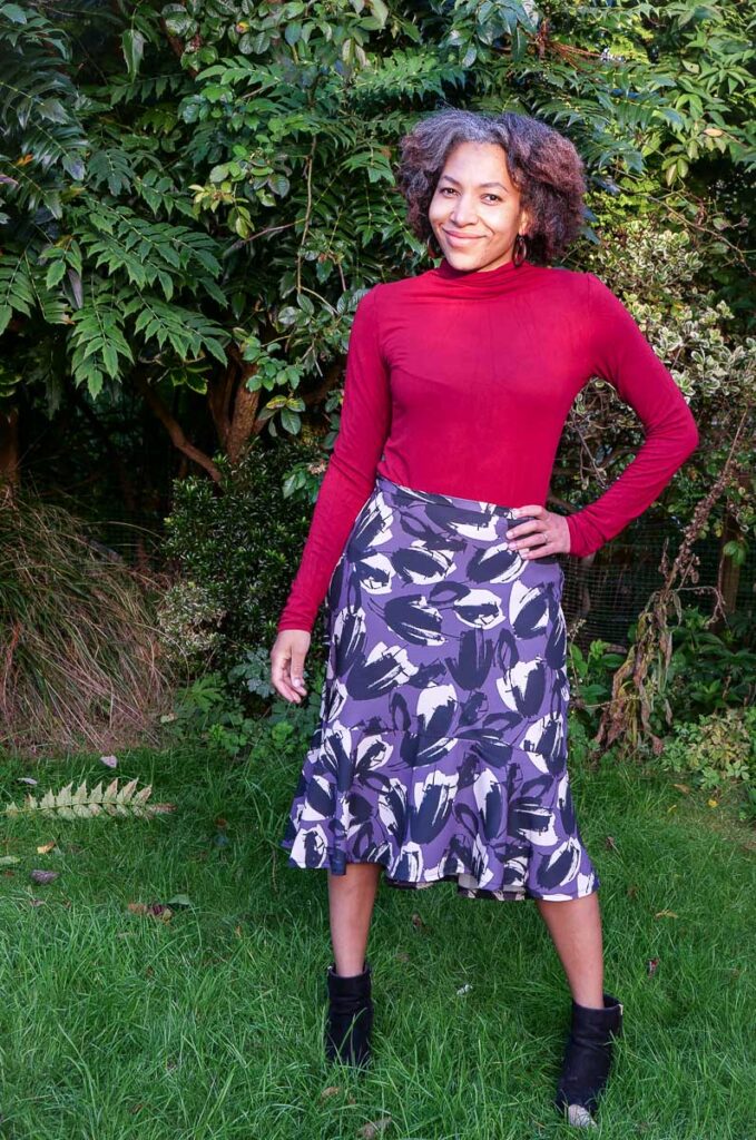 Burda 9/2020 #114 Skirt Pattern Review - Perfect fall skirt sewing project.