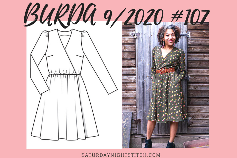 Burda 9/2020 #107 Wrap Dress Sewing Pattern Review