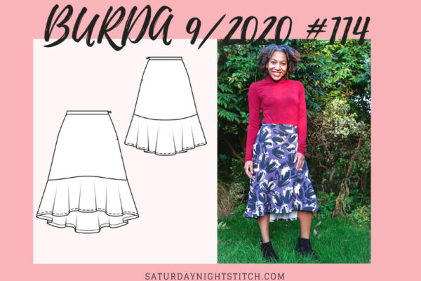Burda 9/2020 #114 Skirt Pattern Review - saturday night stitch